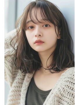 ラナ 新宿(lana) 切りっぱなしボブ/肩下ミディアム/前髪/【lana hair 新宿】