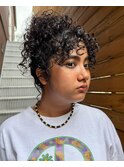ハードパーマアレンジ海外風パーマカーリーヘアカーリーパーマ