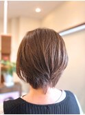 40代50代/白髪染め/後頭部ふんわり/ひし形レイヤーショート