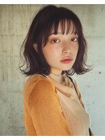 オンク 新宿(onk)&nbsp;黒髪/グレーベージュ/レイヤーロング/前髪パーマ[新宿駅]