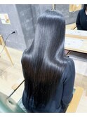 ロングの方でも自宅で乾かしただけで纏まる髪質改善☆