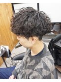 メンズカット/メンズパーマ/波巻きマッシュ/波巻きパーマ