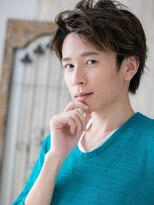 モッズヘア メン 上尾東口店(mod's hair men)&nbsp;20代30代アップバング刈り上げないダウンパーマショートa上尾