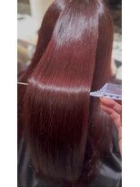 ヘアーソート(hair sort)&nbsp;ブリーチなしで作る深みRED(*^^*)
