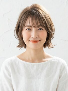と和×美髪クリニック 巣鴨店 抜け感アッシュベージュ！外ハネくびれショートレイヤー