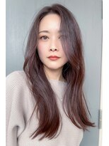 ココカラヘアー プラス(cococara‐hair plus) ピンクグレージュ 前髪なし こなれ感レイヤー