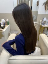 シュヴーブリヤン(cheveux brillants)&nbsp;【美髪縮毛矯正で作る再現性100%な艶髪】柔らかい暗髪ロング