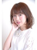 【almo北千里店】☆小顔を強調するひし形シルエットのセミディ
