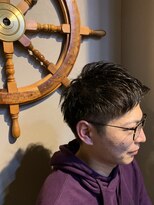 バーバー スタジオ ラフテル(Barber Studio RAFTEL)&nbsp;フェザーマッシュ  ソフトツーブロック ワイルドアップバング