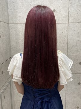 ヘアサロン ドットプラス 町田店(dot. plus) ピンクバイオレット×ロング