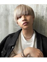 リップスヘアー 銀座(LIPPS hair) ハイトーンサラッとマッシュ