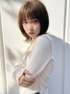 レトン 銀座(leton) 美髪/ホワイトグレージュ/大人かわいい/こなれミディ[銀座]