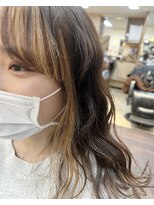 フェリシータ 緑地公園店(felicita) フェイスフレーミングインナーカラーベージュ
