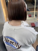 切りっぱなしボブ×酸熱トリートメント