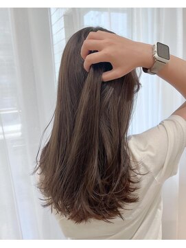 ロンドプランタン 恵比寿(Lond Printemps) 韓国風ロングレイヤーナチュラル透明感ブラウン【中居】