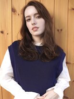 ブゾン(buZon)&nbsp;【buZon ブゾン】レイヤーロング前髪パーマ×グレーベージュ