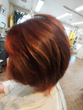 エムツー(M2) オシャレ染めカラー＋レイヤーカット