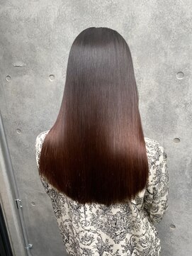 キュア 表参道(CURE) 黒髪/グレージュカラー/ココアベージュ/ヘルシーロング/表参道