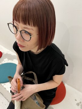 エンドリンク(endlink) 透明感あるピンクカラー×ミニボブ