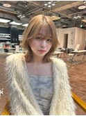 大人かわいい小顔くびれミディアムボブウルフ10代20代30代