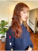 オレンジ×ベージュ