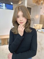 ヴィンスジオ 岐阜駅南(vince gio) ナチュラルミルクティー/ブリーチ1回/ミルクティーベージュ