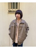 【モードヘア】マッシュショート