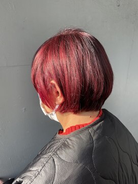 クロード モネ 吉祥寺店(Claude MONET) 〈江戸桃海〉ミニボブ/ハイライト/暖色カラー/レッドカラー