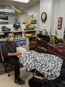 わかば理容室 松が谷店の写真/お客様一人ひとりに寄り添い、丁寧な施術で髪のお悩みも解決！満足度の高い仕上がりの似合わせカットも♪