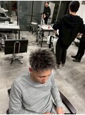 ジェットモヒカンパーマ/メンズ/刈り上げ/眉毛/ツイスト