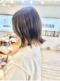 【morio成増 セリザワ】外ハネミディアム インナーブリーチ