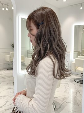 アオアクア バイ グルグル 小岩店(ao akua by GULGUL) 小岩/レイヤーカット/ダブルカラー/ブリーチなしカラー/顔周り