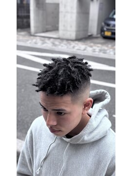バーバーブロス(BAR BER bro's) スパイキーショートアフロ/浦安/メンズパーマ/針金パーマ