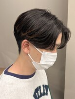センターパートニュアンスパーマ韓国カルマパーマコンマヘア