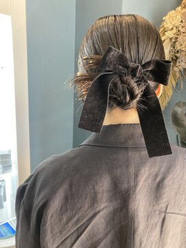 ユニコヘア(unico hair) カチモリ×リボンアレンジ