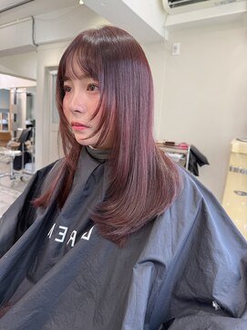 ローレン(LOREN) 透明感髪質改善ベージュダブルカラーミルクティーグレージュ