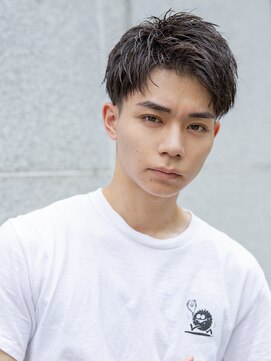 シティ(CITY) 小久保styleフェザーパーマフェザーショートグレーエンドカラー