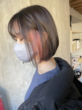 サクラ オモテサンドウ(SAKURA) 表参道 | ボブ/インナーカラー/ワンポイントでアクセントカラー