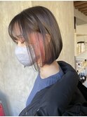 表参道 | ボブ/インナーカラー/ワンポイントでアクセントカラー