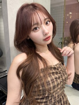 ルームバイシー 新宿(Loom. by Sea) 〇ココアベージュ×クラゲヘア[レイヤーカット/くびれ巻き]