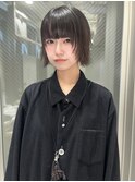 外ハネショートボブウルフ