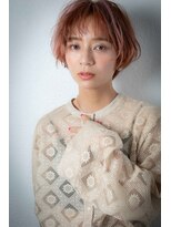 モッズヘア 越谷(mod's hair) ピンクアッシュ/丸みショート/ゆるふわウェーブe