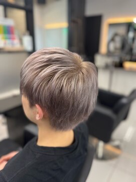 ラピス 名古屋 栄店(Lapis) メンズダブルカラー　silver グレージュ