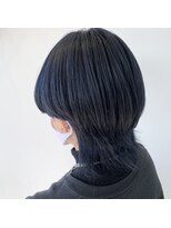 ロナ 岡崎竜美丘店(RONA)&nbsp;くらげカット/ネイビーカラー