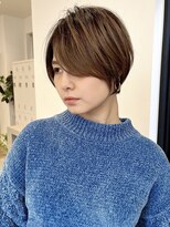 セイドット フクオカ(Say.FUKUOKA) 【Say.福岡】前髪無しショート×ベージュブラウン×ダブルカラー