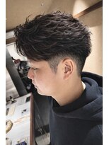メンズサロン アネロ 名駅(Men's salon anhelo)&nbsp;フェザーショート×ニュアンスパーマ×ツーブロック