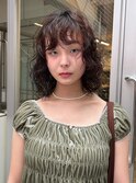 小顔ミディアムパーマミディアムデジタルパーマボブパーマ前髪