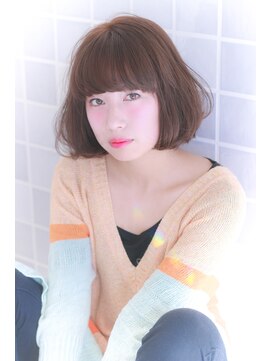 マアム ジー 明大前店(ma'am Zee) ゆるふわワンカールボブ