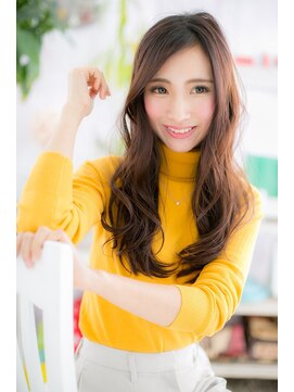 ヘアアンドビューティー ミック(Hair & Beauty miq) 暗髪エアリーロングで、ほんのり大人セクシー(miq阿佐ヶ谷)