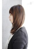 小顔セミウェットウェーブハイライトカラーオリーブカラー/113